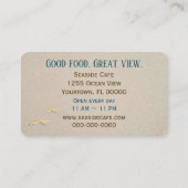 Ocean Beach With Surf 名刺 (裏面)