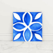 Ocean Bloom Portuguese Minimal Blue and White タイル