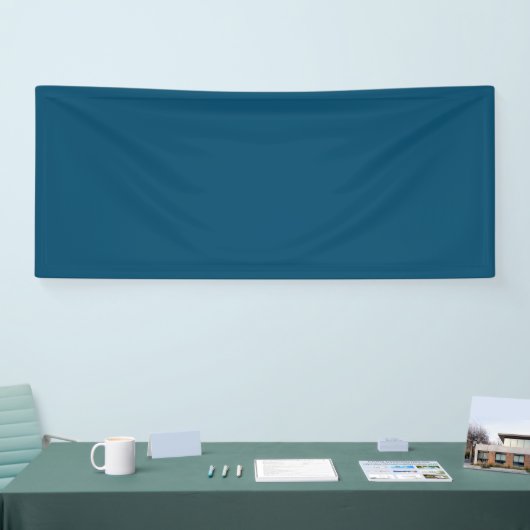 Ocean Blue #00486B, Beetle Green Vinyl Banner 横断幕 (トレードショー)