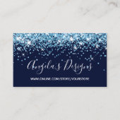 Ocean Blue Glitter Navy Online Store 名刺 (正面)