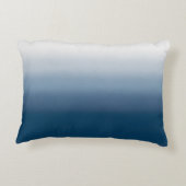 Ocean Blue Gradient Decorative Pillow - Cafécore アクセントクッション (裏面)