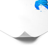 Ocean Blue Stingray ポスター (角)