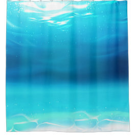 Ocean Blue Water Shower Curtain シャワーカーテン
