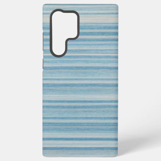 Ocean Blue Watercolor Stripe Phone Case Samsung Galaxyケース (裏面)