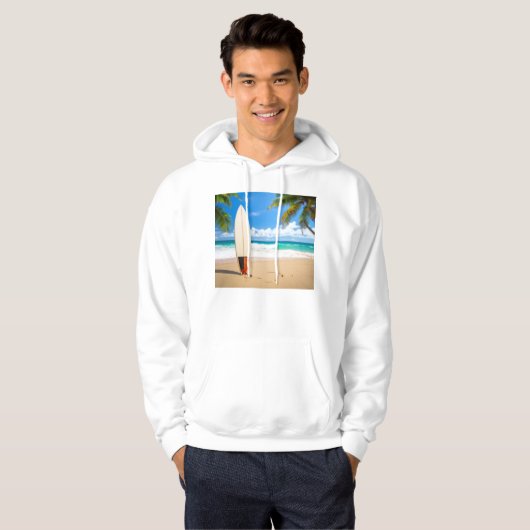 Ocean board with amazing beach パーカ (正面フル)