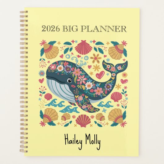 Ocean Breeze 2026 Planner (Dolphin Seaside Cover)  プランナー手帳 (正面)