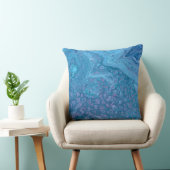 Ocean Breeze 3 Blue Purple Abstract Accent Pillow クッション (椅子)