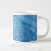 Ocean Breeze 3 Soft Blue Purple Abstract Drink Cup ジャンボコーヒーマグカップ (右)