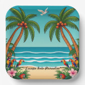 "Ocean Breeze Bliss" ペーパープレート (正面)