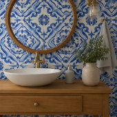 Ocean Breeze Ceramic Watercolor Blue Mosaic タイル