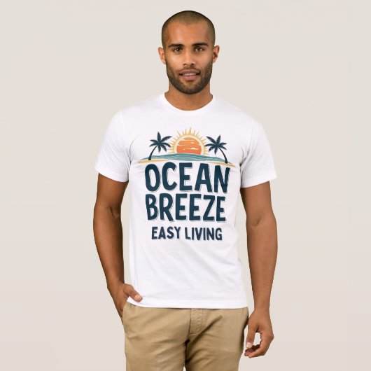 Ocean Breeze Easy Living Tシャツ (正面フル)