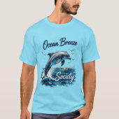 Ocean Breeze Society | 海辺の夏 Tシャツ (正面)