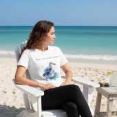 Ocean Breeze: Watercolor Seagull トライブレンドＴシャツ