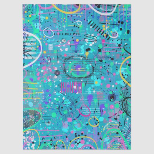 Ocean Bubbles: Maximalist Art 薄葉紙 (正面)