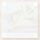 Ocean Calla Lily Vacation Home ガラスコースター (裏面)