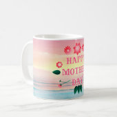 Ocean Calm Happy Mother's Day コーヒーマグカップ (正面左)