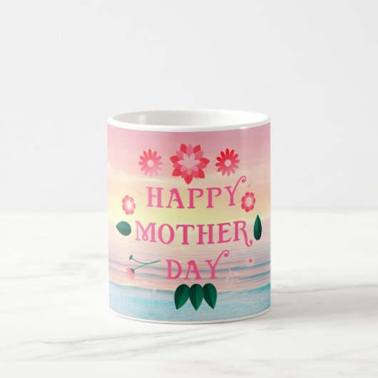 Ocean Calm Happy Mother's Day コーヒーマグカップ (中央)