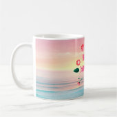 Ocean Calm Happy Mother's Day コーヒーマグカップ (左)