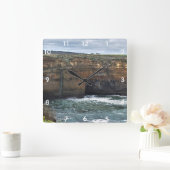 Ocean Carved Wonders スクエア壁時計 (ホーム)