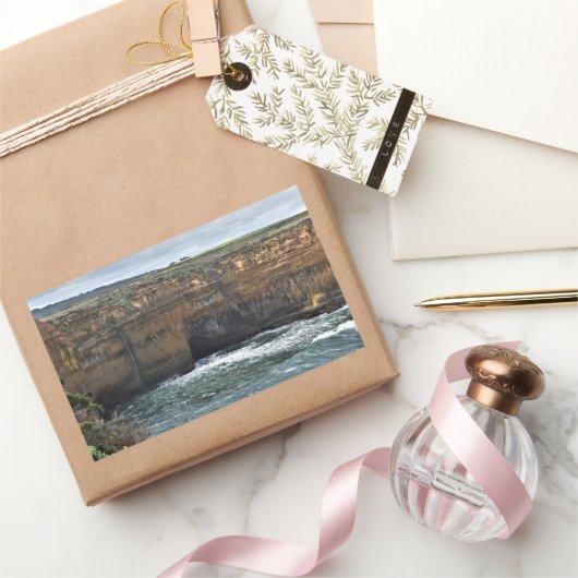 Ocean Carved Wonders 長方形シール (ギフト)