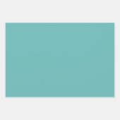 Ocean Colours Plain Green in Three Light Tones ラッピングペーパーシート (正面3)