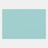 Ocean Colours Plain Green in Three Light Tones ラッピングペーパーシート (正面2)