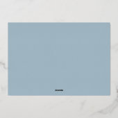 Ocean Coral Border | Horizontal Photo 箔シーズンカード (裏面)