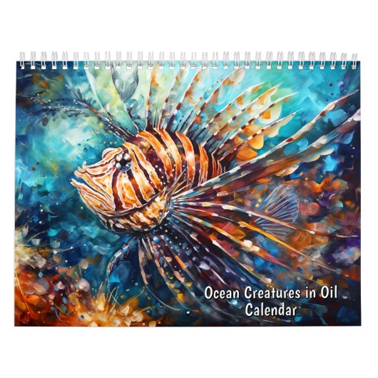 Ocean Creatures in Oil – カレンダー (カバー)