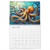Ocean Creatures in Oil – カレンダー (1月 2027)