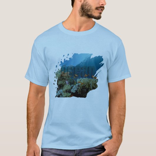 Ocean Depth – 海の底の美しさ Tシャツ (正面)