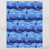 Ocean Depth Zones - Marine Animals Scrapbook Paper (裏面)