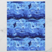 Ocean Depth Zones - Marine Animals Scrapbook Paper (正面)