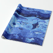 Ocean Depth Zones - Undersea Animals XL ラッピングペーパー (アンロールド)
