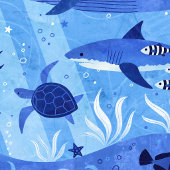 Ocean Depth Zones - Undersea Animals XL ラッピングペーパー