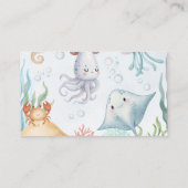 Ocean Diaper Raffle Tickets エンクロージャーカード (裏面)