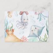 Ocean Diaper Raffle Tickets エンクロージャーカード (裏面)