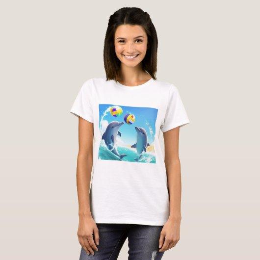 Ocean Dolphins T-shirt Tシャツ (正面フル)