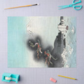 Ocean Dragon Rising to Mt. Fuji HOKUSAI Ukiyo-e 薄葉紙 (クラフト)