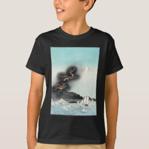 Ocean Dragon Rising to Mt. Fuji HOKUSAI Ukiyo-e Tシャツ