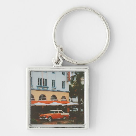 Ocean Drive, South Beach, Miami キーホルダー (正面)