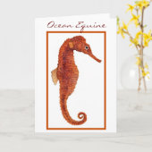 Ocean Equine カード (黄色い花)