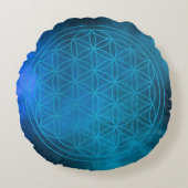 Ocean Flow – Color of Heart ラウンドクッション (正面)