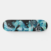 “Ocean Flow – Manta Ray Skateboard Deck” スケートボード (横)