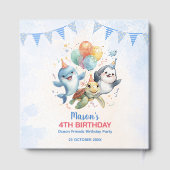 Ocean Friends Birthday Guest Book ゲストブック (裏面)