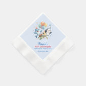 Ocean Friends Birthday Paper Napkin 縁ありカクテルナプキン (角)