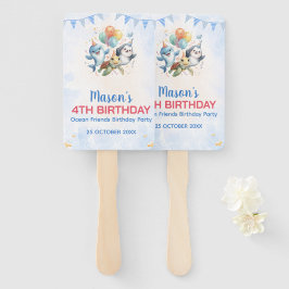 Ocean Friends Birthday Set of Fans ハンドファン