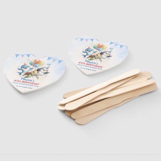 Ocean Friends Birthday Set of Fans ハンドファン (組立なし)