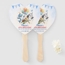 Ocean Friends Birthday Set of Fans ハンドファン