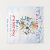 Ocean Friends Birthday Tapestry タペストリー (正面(横))