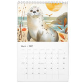 Ocean Friends – Boho Animal Calendar 2026 カレンダー (3月 2027)